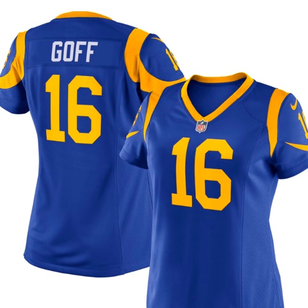 Nike Women's Royal Blue and Gold Jersey
